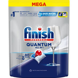 Таблетки для посудомийних машин Finish Quantum All in 1 80 шт. (5908252011490)