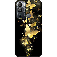 Силіконовий чохол Epik для Infinix Hot 12i з картинкою Золоті метелики