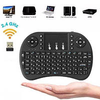 Мини Беспроводная клавиатура Mini Keyboard Backlit с тачпадом и подсветкой i8 P&T