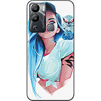 Силіконовий чохол Epik для Infinix Hot 12i з картинкою Дівчина із совою