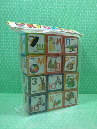 Канц Кубики Українська абетка Т-1021м "Атлас" підлога/пач., фото 2