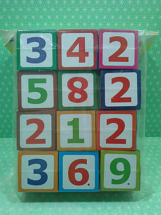 Канц Кубики Цифри Т-1020м "Атлас" підлогу/пач., фото 3