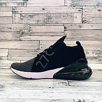 Nike Air Max 270 Flyknit Black Grey White кроссовки и кеды высокое качество Размер 44