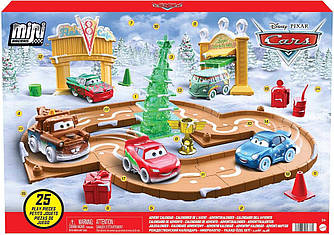 Новорічний Адвент календар Дісней Тачки Mattel Disney and Pixar Cars Minis Advent Calendar HGV71