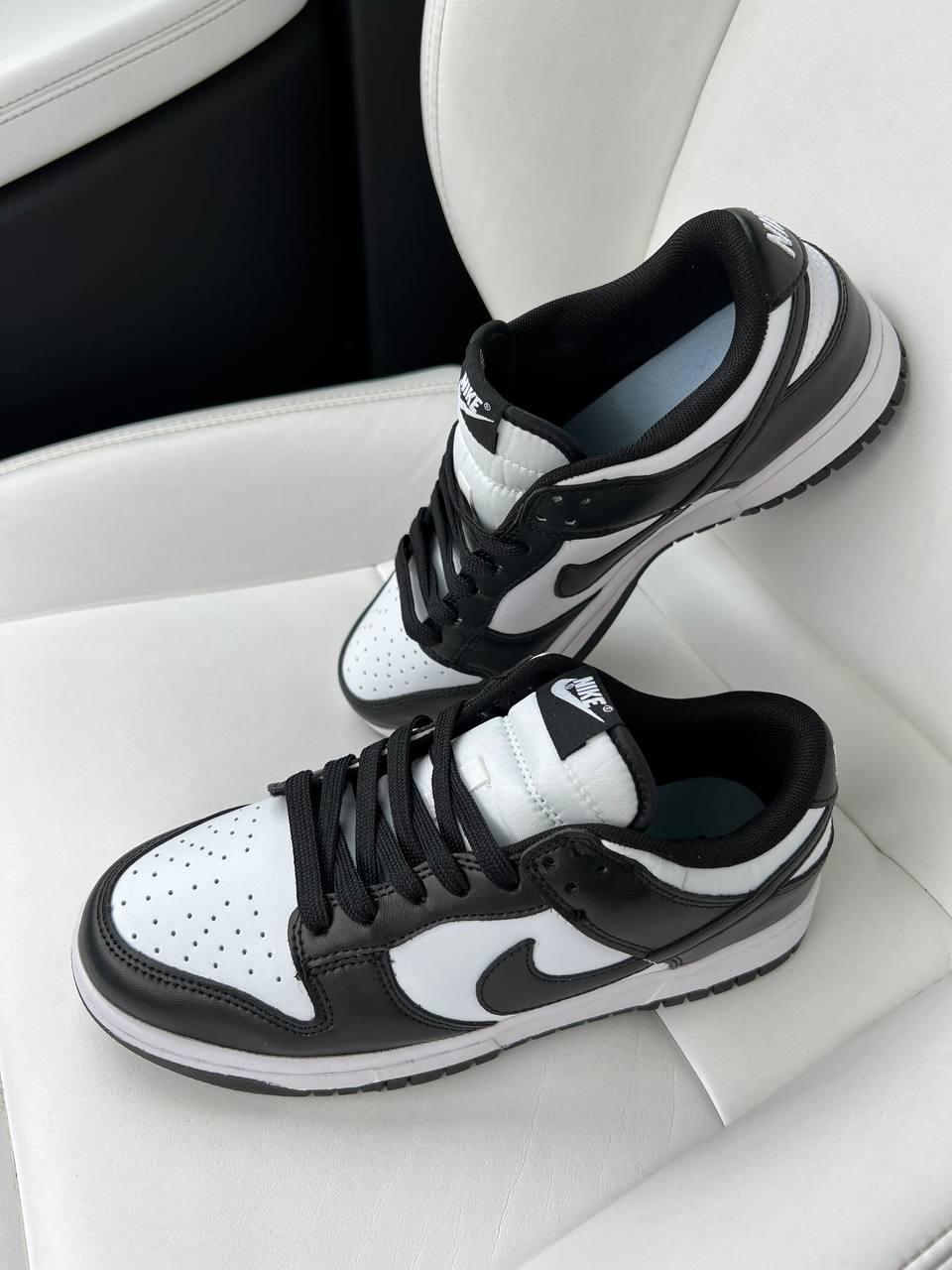 Кросівки чоловічі чорно-білі Nike SB Dunk Low White Black (06183)