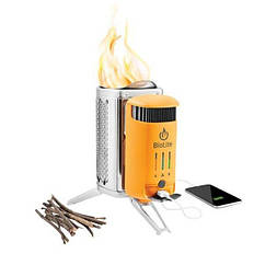 Горелка на дровах Biolite - CampStove 2 + FlexLight Silver/Orange