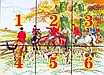 Набір для вишивання за нанесеною на канву схемою "Hunting".AIDA 14CT printed , 54*42 см, фото 4