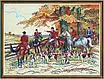 Набір для вишивання за нанесеною на канву схемою "Hunting".AIDA 14CT printed , 54*42 см, фото 10