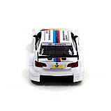 Іграшкова машинка металева BMW M3 DTM, БМВ, білий, відкр двері, інерція, 4*10*3см (250256), фото 4