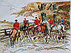 Набір для вишивання за нанесеною на канву схемою "Hunting".AIDA 14CT printed , 54*42 см, фото 11