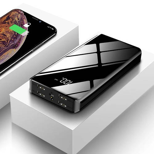 ПОВЕРБАНК на 20000 mAч, 2USB, 1TYPE-C, 1 micro с фонариком крастный (ID ...