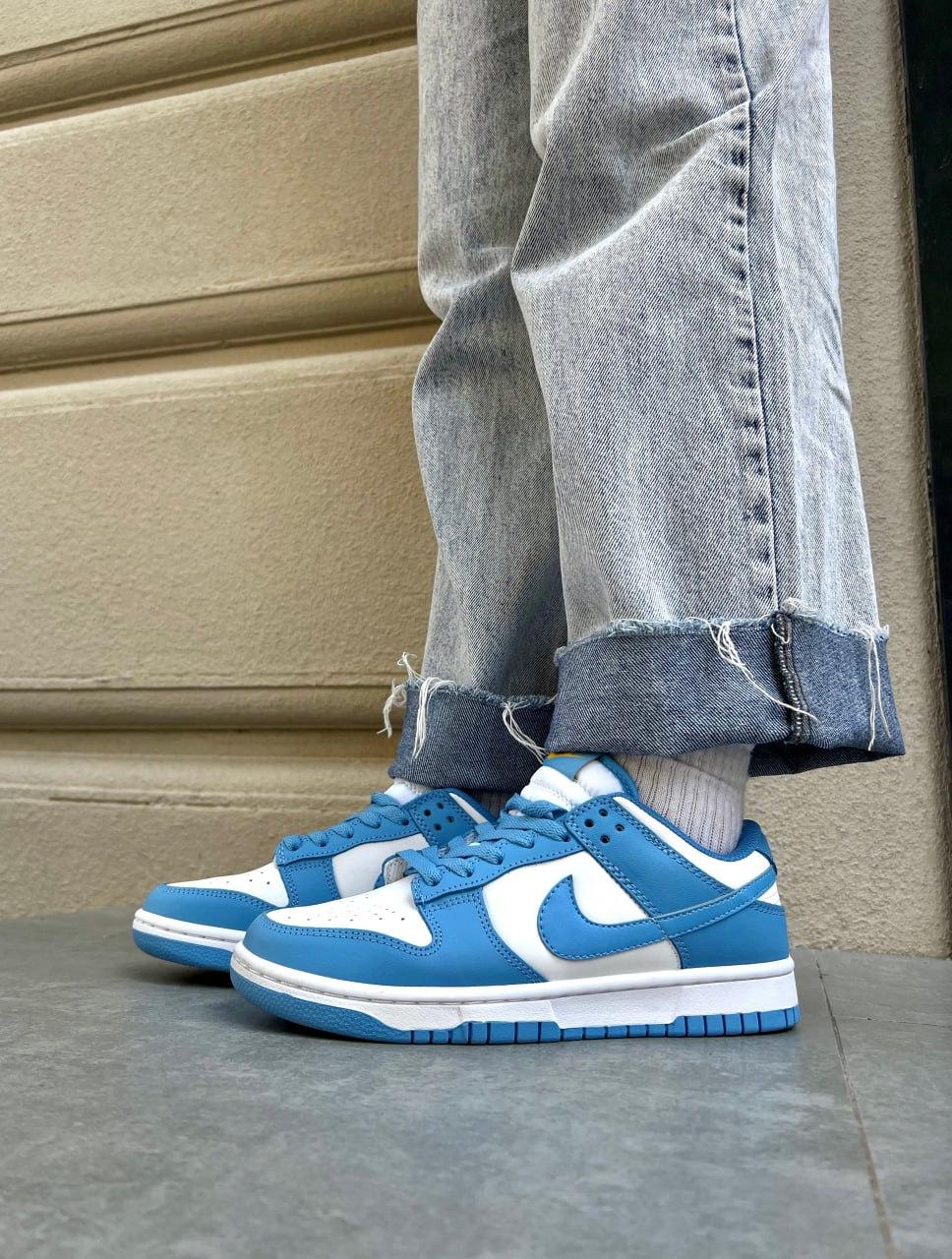 Кросівки чоловічі блакитні Nike SB DUNK LOW « UNIVERSITY BLUE » (06362)
