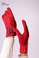 Перчатки женские красные