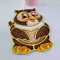 Рамка-вкладка дерев'яний Сова Розвиваюча гра для малят Ubee ПСД087, фото 2