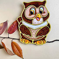 Рамка-вкладка дерев'яний Сова Розвиваюча гра для малят Ubee ПСД087, фото 4