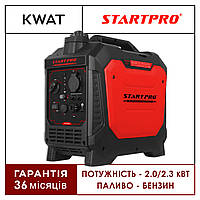 Инверторный Генератор бензиновый 2.3 кВт Start Pro spg-2800I Обмотка 100% медь Электростанция 2300 Вт