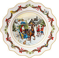 Villeroy & Boch Annual Christmas Edition Year Plate 2022 Фарфорова тарілка 23,5 x 23,5 x 3 см НОВА!!! 14-8626-2646
