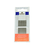 Голка вишивальна- DMC Франція (розмір 5), 1 блістер*16 голок, Сріблястий