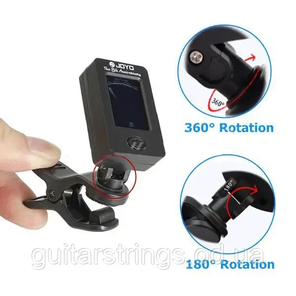 Guitar Tuner JOYO JT-01 тюнер прищепка хроматичний, фото 1