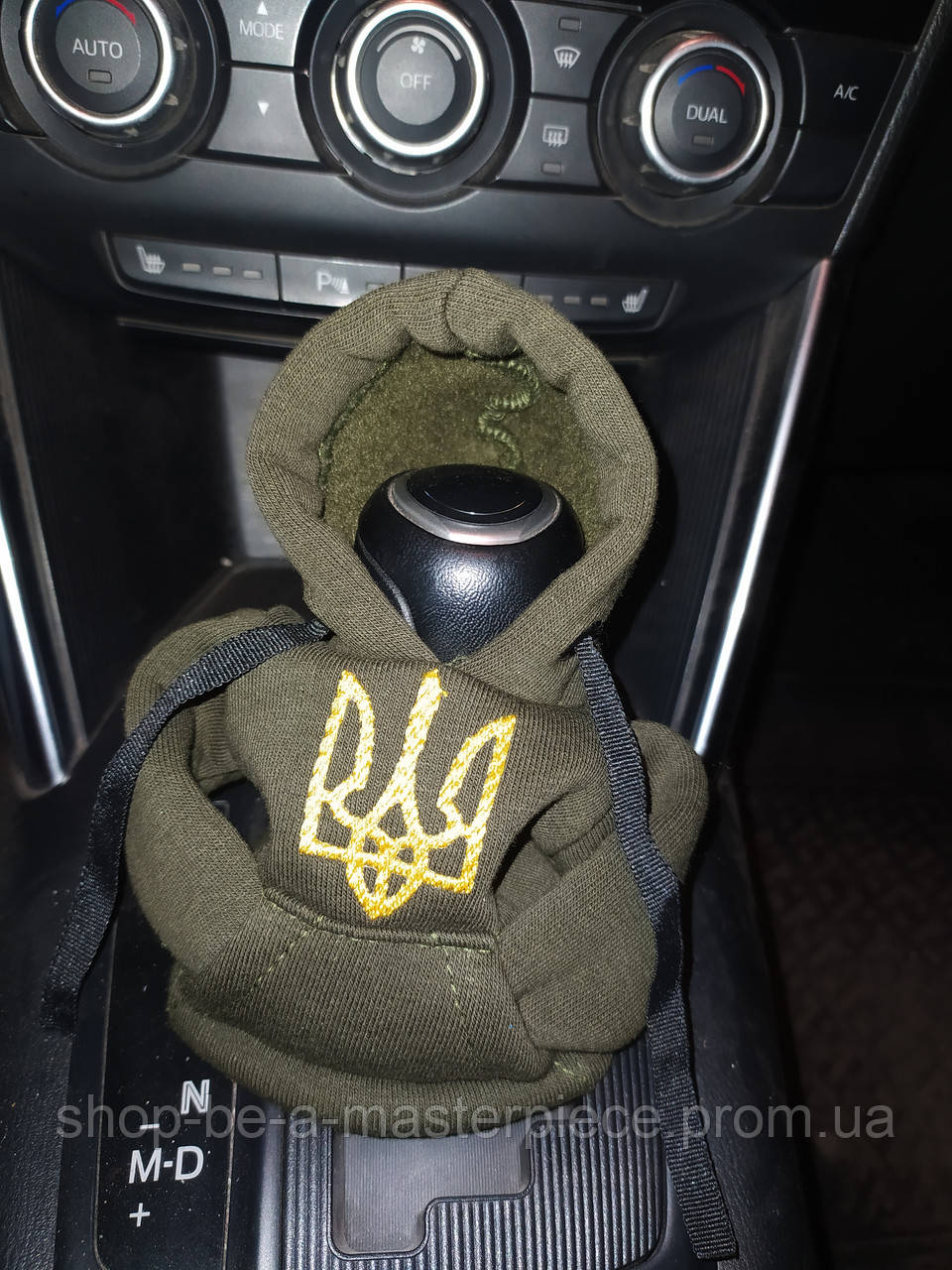 Чохол кофта Худі аксесуар на КПП  Car Hoodie тризуб хакі подарунок автомобілісту 10070