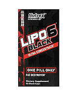 Nutrex Lipo-6 black ultra concentrate 60 капсул, жиросжигатель липо-6