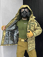 Тактична куртка бушлат Persona піксель Omni-Heat. Куртка військова армійська камуфляж