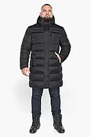 Черная мужская куртка-пуховик из качественных материалов модель Braggart "Titans" 60