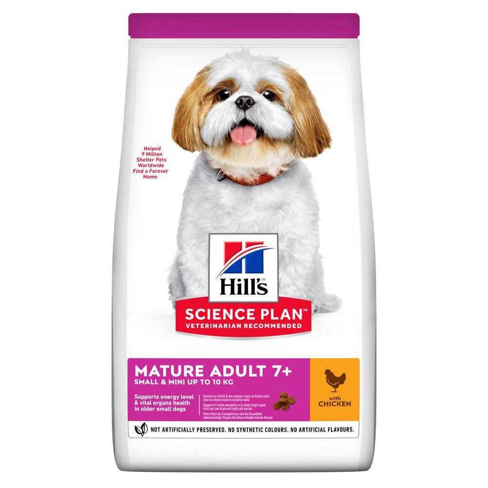 Hill’s Science Plan Mature Adult 7+ Small&Mini Сухий корм для зрілих малих і мініатюрних собак від 7 років, з куркою, 3 кг, фото 1