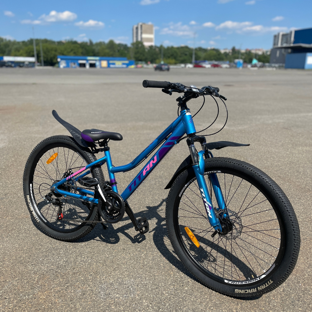 Велосипед 26 Cross Best Mate-Рама-13 Cиній з Рожевим, Алюмінієвий від 130 см зріст
