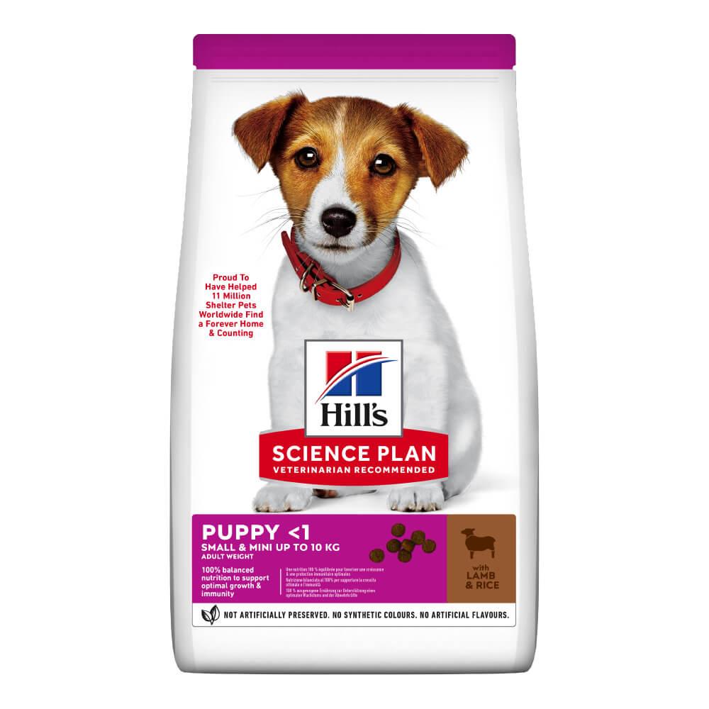 Hill’s Science Plan Puppy Smal&Mini Сухий корм для цуценят малих і мініатюрних порід, з ягням і рисом, 0,3 кг, фото 1