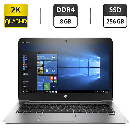 Ноутбук Б-клас HP EliteBook 1040 G3/ 14" (2560x1440)/ Core i5-6300U/ 8 GB RAM/ 256 GB SSD/ HD 520, фото 1