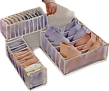 Органайзер для спідньої білизни Supretto нейлоновий бежевий, фото 2