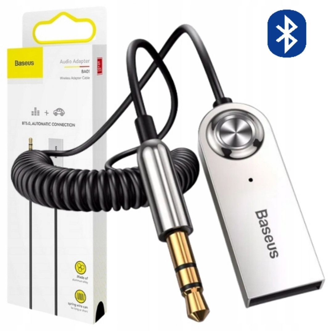 Bluetooth в авто Baseus BA01 Bluetooth AUX автомобильный аудио адаптер ...