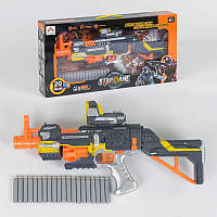 Детское игрушечное оружие Автомат SB 418 (12/2) с мягкими пулями, звук, на батарейках, в коробке [Склад