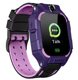 Смарт-часы детские с GPS Brave Q19, фиолетовые