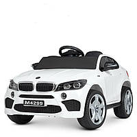 Детский электромобиль BMW на радиоуправлении с световыми эффектами Bambi M 4299EBLR-1 Белый
