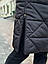 Чоловіча зимова куртка подовжена до -25°C тепла zmist чорна пальто чоловіче зимове парка зима, фото 9