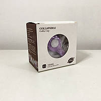 Кружка туристическая (складная/силиконовая), походная чашка силиконовая складная. IP-190 Цвет: фиолетовый
