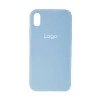 Чехол для iPhone Xr Silicone Case Full Size AA Цвет 58 Sky blue