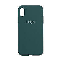 Чехол для iPhone Xr Silicone Case Full Size AA Цвет 55 Pine green