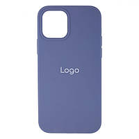 Чехол для iPhone 12 для iPhone 12 Pro Silicone Case Full Size AA Цвет 28 Lavender grey