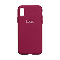 Чехол для iPhone Xr Silicone Case Full Size AA Цвет 37 Rose red
