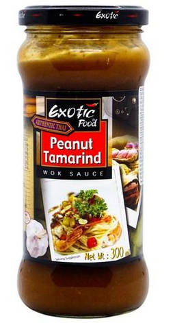 Соус арахіс-тамаринд для Wок 300мол Exotic Food Peanut Tamarind Таїланд, фото 2