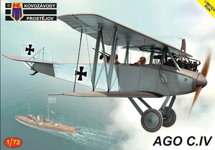 Пластикова модель 1/72 Kovozavody Prostejov 0396 німецький літак AGO C.IV