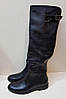 STTOPA демі зима. Висота 50-53 см. Розміри 36-44. Чоботи великих розмірів шкіряні. 243-3644 Чорні, фото 5