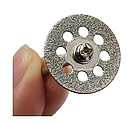 Комплект алмазних дисків (30мм) під гравер/дриль з отворами 10 ШТ + ДВА тримача, фото 4
