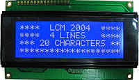 Индикатор ЖКИ LCD 2004 с подсветкой Синий