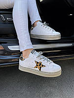 Golden Goose White Leopard