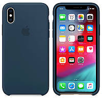 Чехол на iPhone X/XS,SILICONE CASE,Темно-зеленый,Pacific Green