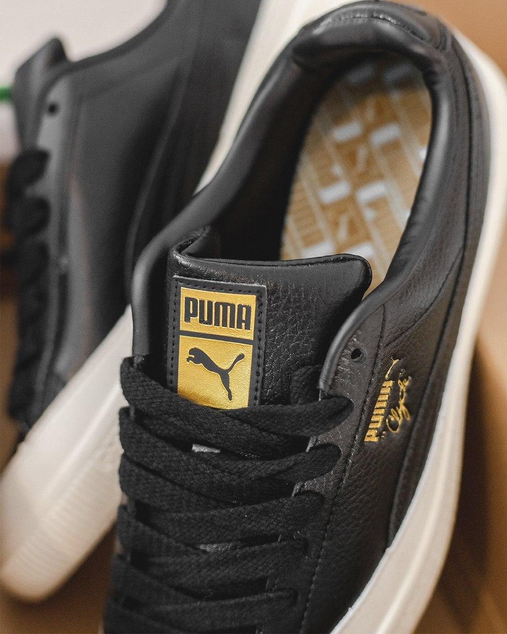 Puma clyde top rubber toe sneakers